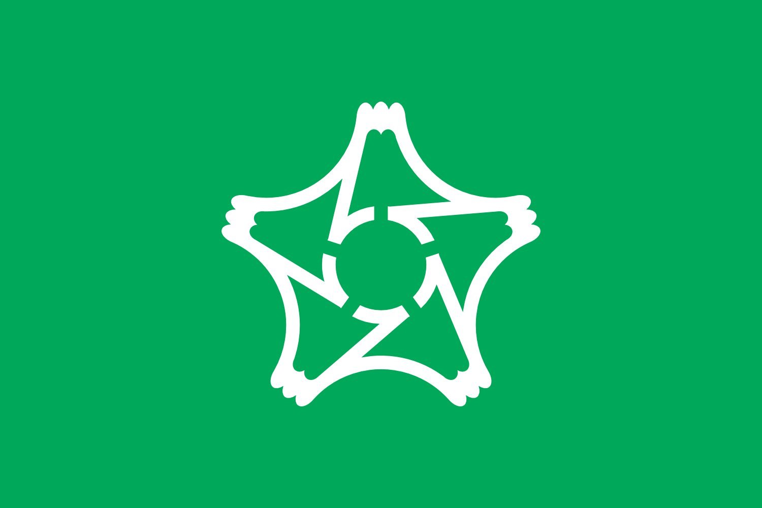 Drapeau Large Susono Shizuoka imprimé aux couleurs officielles de la ville de Susono