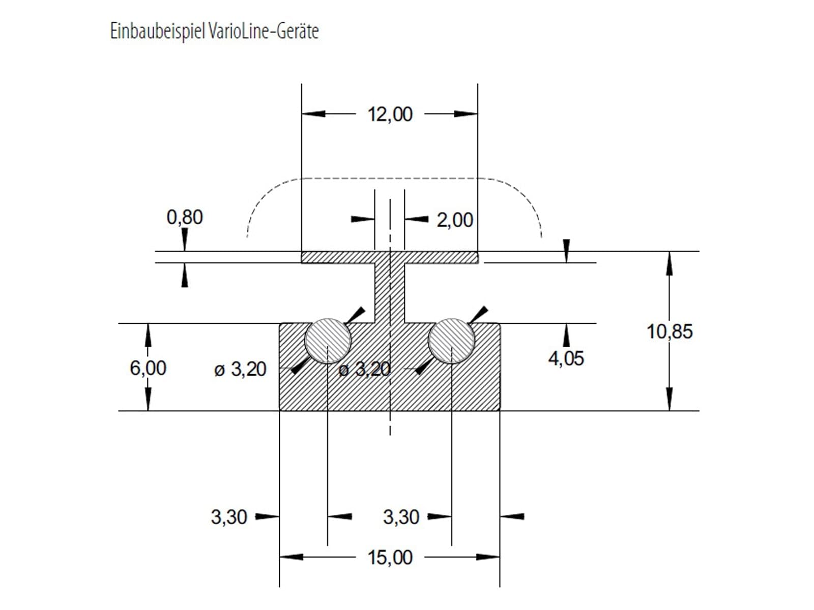 Küppersbusch 1130 VarioLine Verbindungsleiste Metallic