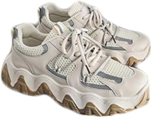 Amazon Suiyi スーイ シューズメンズ スニーカー スポーツシューズ 軽量 通気 ランニングシューズ 厚底靴 通勤 通学 厚底スニーカー 靴 旅行 登山 ホワイト ファッション カジュアル スニーカー