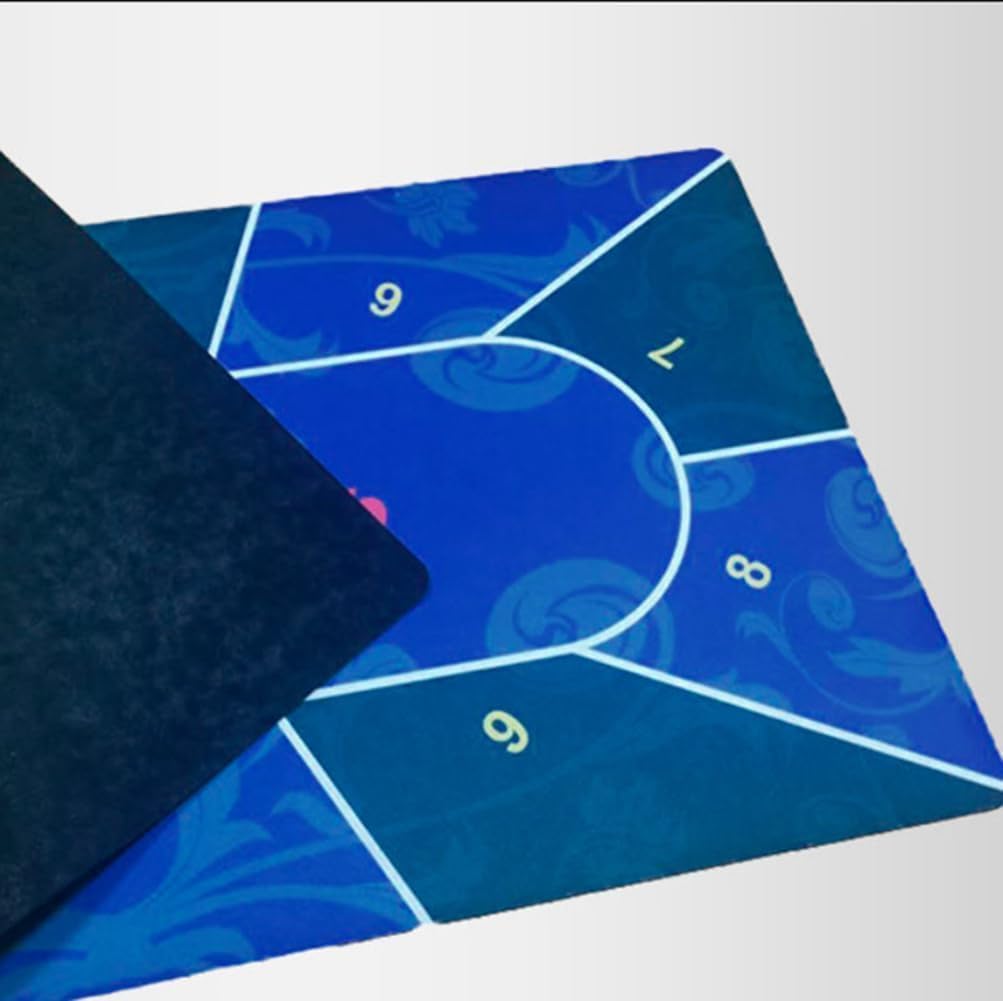 Professional Poker Mat Portable Poker Table Layout Texas Hold'em Poker Mat, Portable Poker Table Top with Carrying Bag, Folding Poker Table Top Layout for Poker Games Everywhere