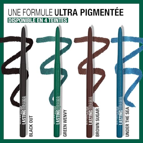 Crayon Yeux Longue Tenue 36h Waterproof Teinte Lasting Drama Maybelline New York Le Crayon - vue 6