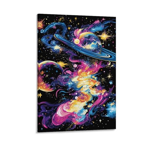 Peinture sur toile galaxie cosmique haut de gamme EKZLQJWPN pour un design intérieur raffiné