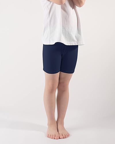 Miniatura 2 de BOOPH Pantalones cortos de ciclismo para niñas, pantalones cortos de baile con volante para niños, paquete de 3