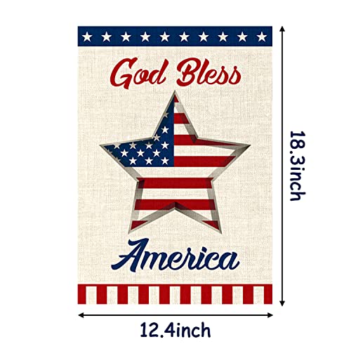 Watinc 8Pcs Seasonal Garden Flags Burlap Vertical Double Sided Happy Easter God Bless American Halloween Thanksgiving Colorful Party Decorations Supplies House Flag For Outdoor Lawn Yard 12 X 18 Inch #TOP1
