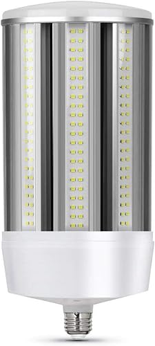 Feit Electric Cob de maíz equivalente a 1000 vatios E26 con adaptador E39 Mogul de alto lumen HID Utility LED Bombilla de luz diurna (5000K)