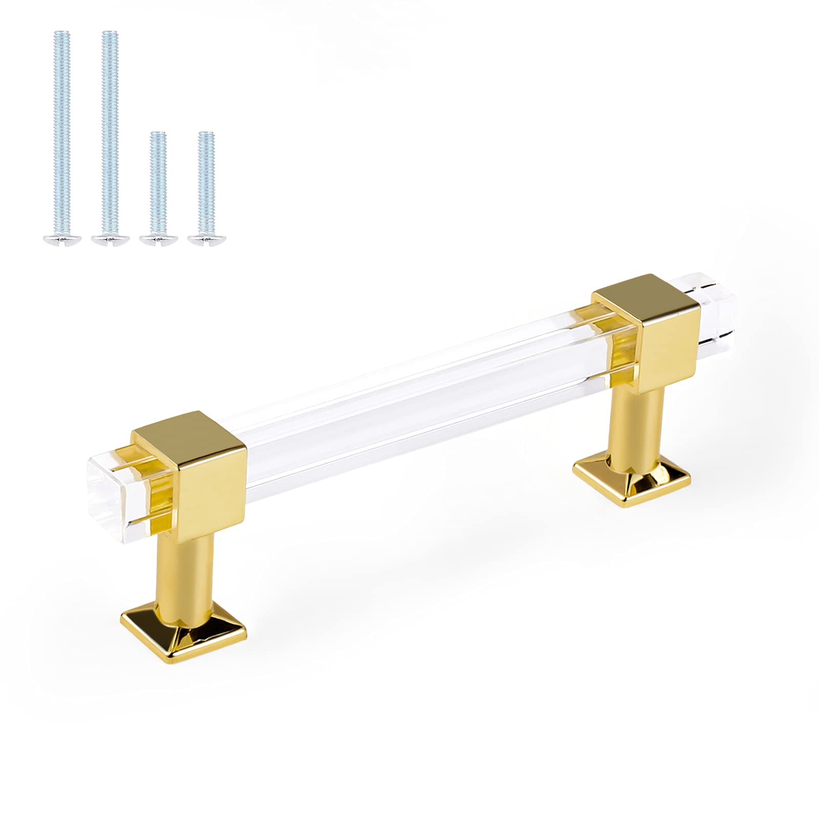 Buy Orger Kitchen 4" Hole Centers Handles 5 Pack Gold