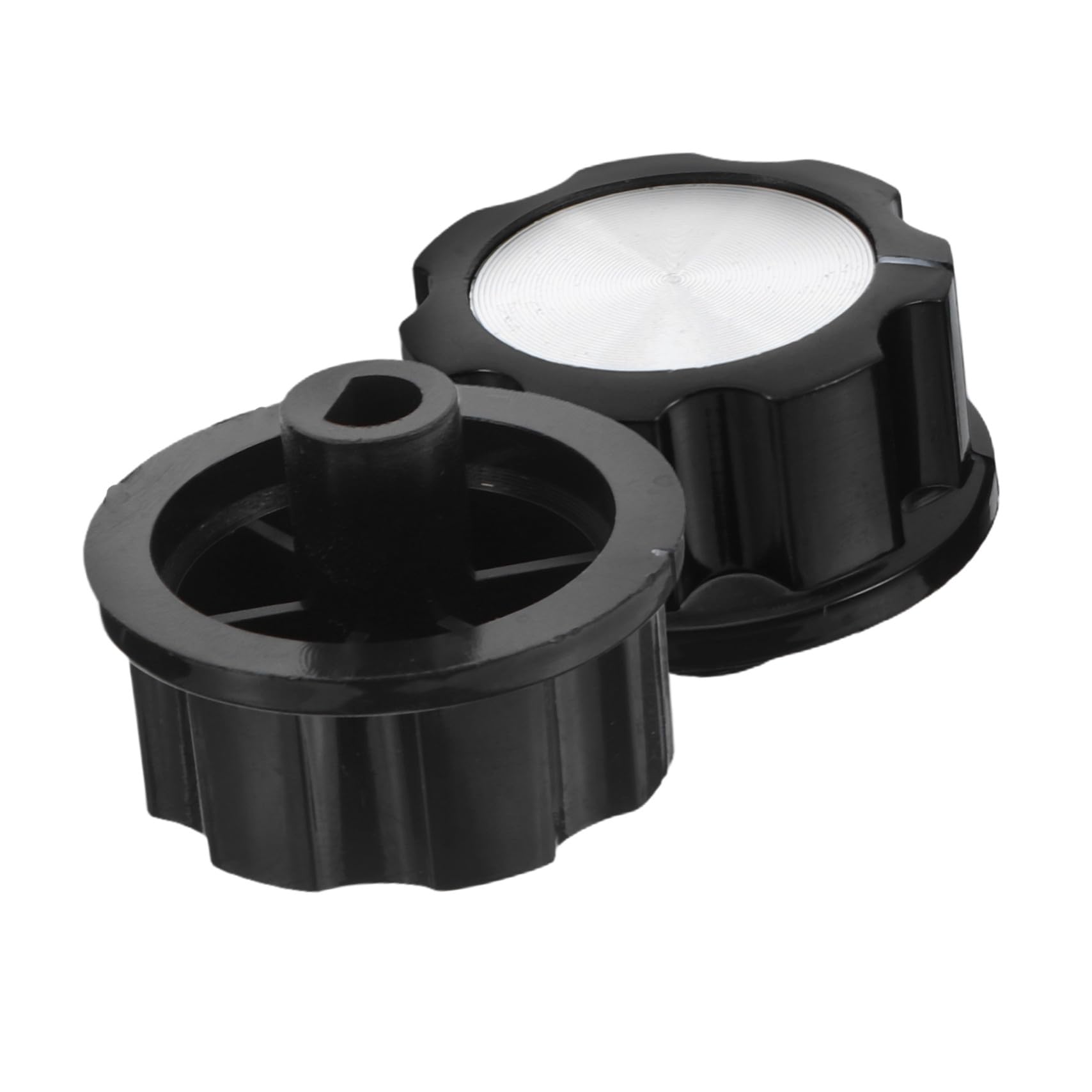 Set Da 2 Manopole Di Ricambio Per Forno E Friggitrice Ad Aria – Pulsanti Meccanici Universali 3,4 Cm In Plastica Nera