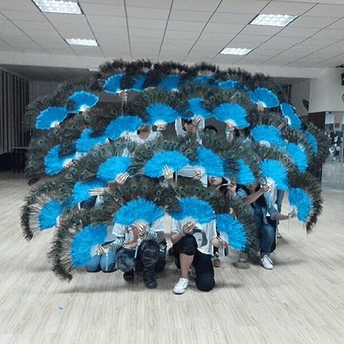 Éventail de danse Wudaizhi robuste anti-perte de plumes pour scène - 7