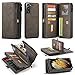 Produktbild Hülle Für Samsung Galaxy S21/S21 Plus/S21 Ultra, Mini Wallet Case mit Kartenfächer 2 in 1 Abnehmbar Magnet PU Leder Etui Flip Cover Geldbörse,Brown,S21Plus