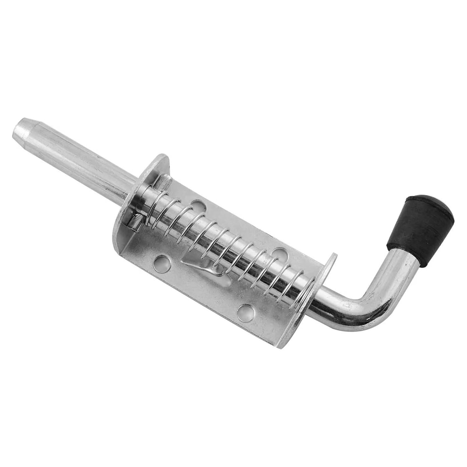 Spring Latch 4Pcs 5 Inch Stainless Steel Spring Loaded Latch Pin Barrel Bolt 2Mm Thickened Door Lock Brushed for Doors Cabinets Chests