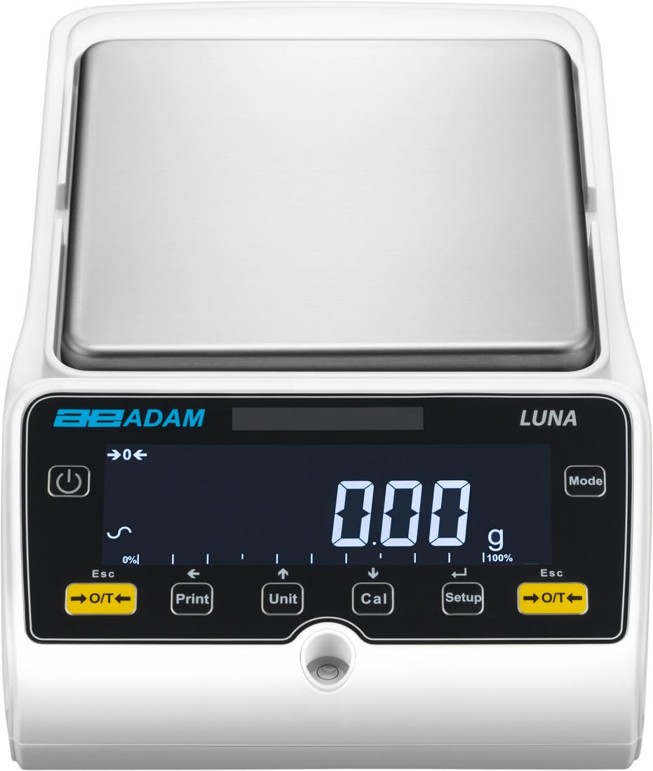 Adam Equipment Luna Precision Balance for Labs, Manufacturing, Density Determination, Purity Analysis, Quality Control, LBB 6001e, 6000g x 0.1g