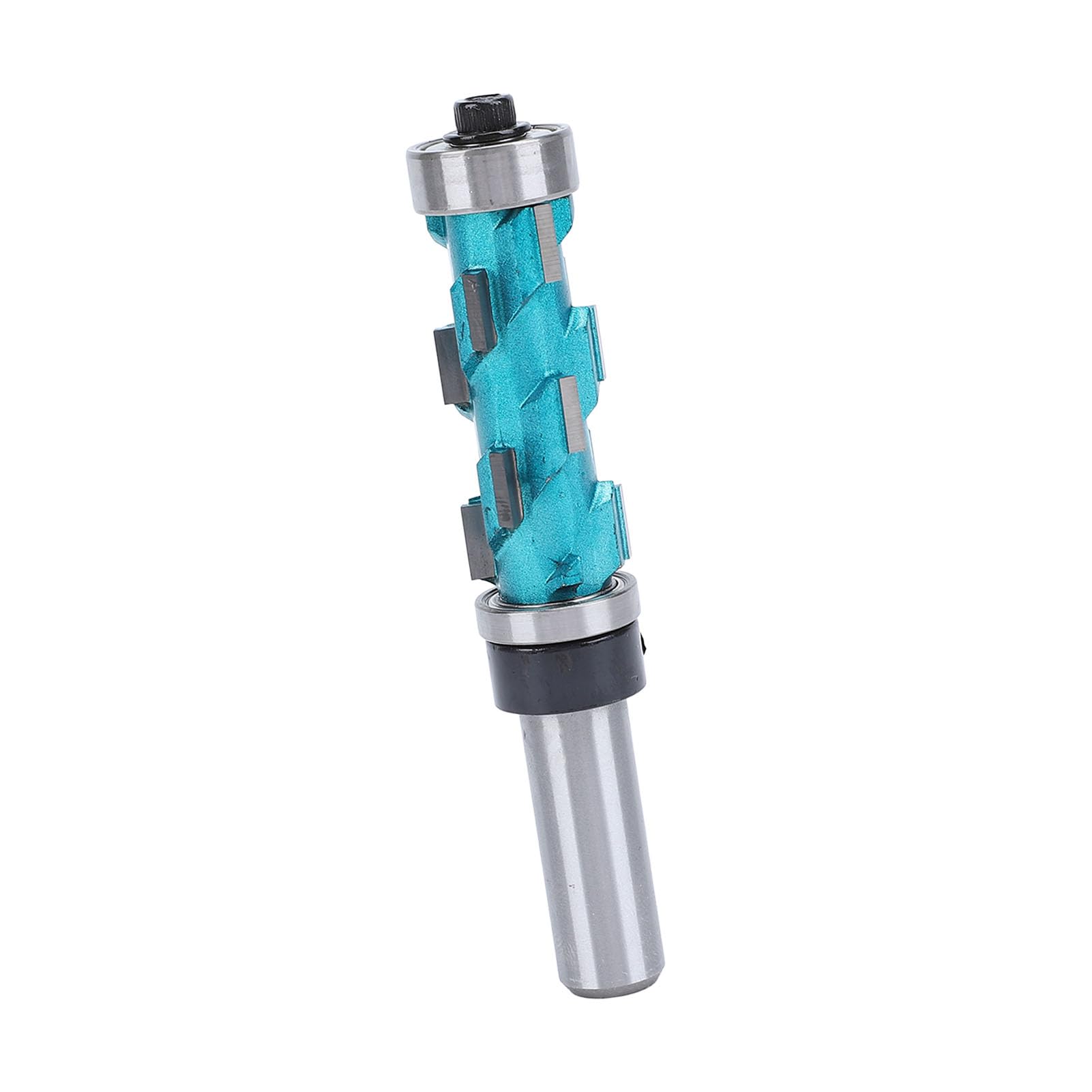 Broca para fresadora de acabado al ras outdoorm, vástago de 1/2 pulgada, carburo espiral, doble rodamiento, para carpintería, 3/4 pulg. de diámetro, 1-11/16 pulg. de longitud de
