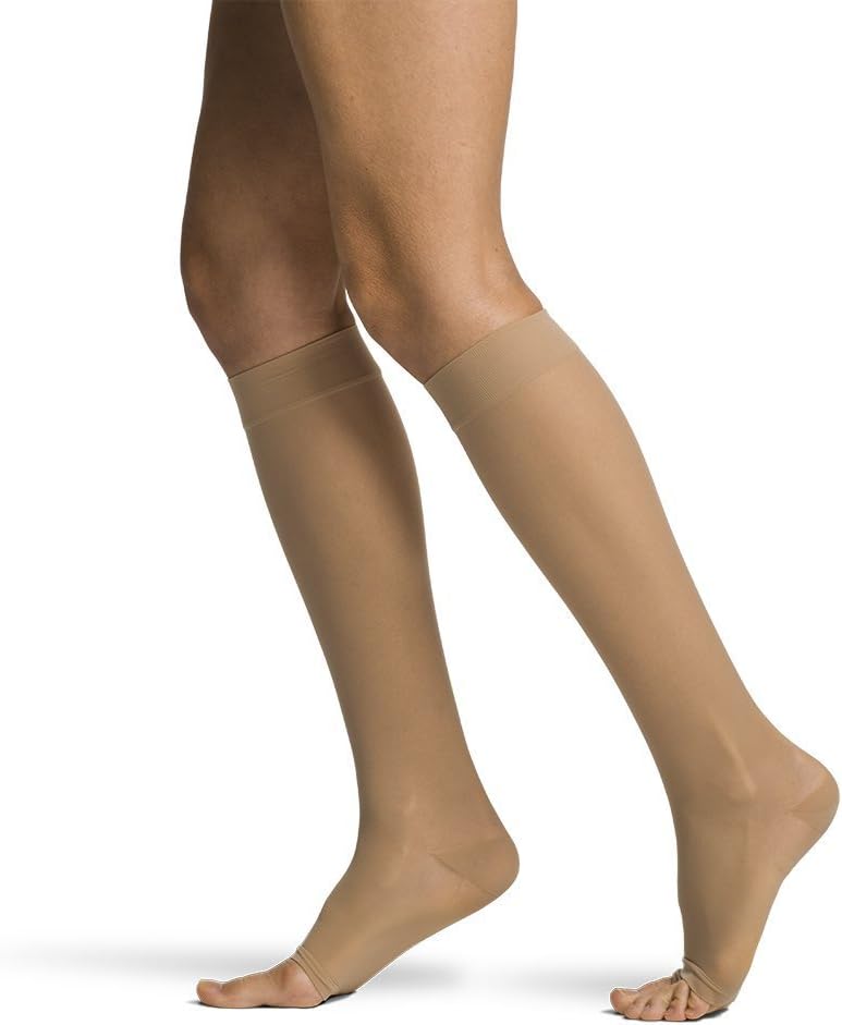 SIGVARIS Women’s Style Sheer 780 Open Toe Calf-High Socks 20-30mmHg