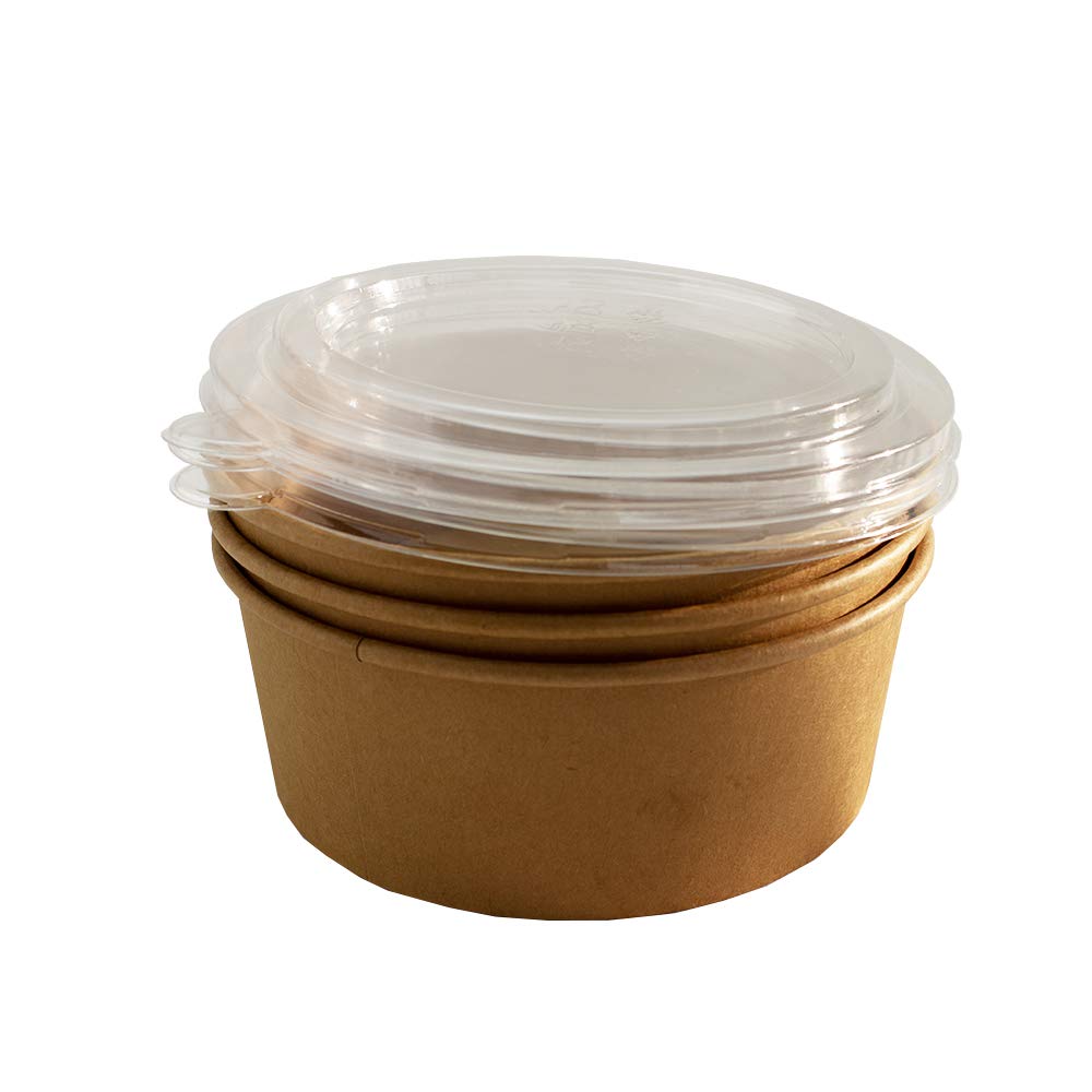 Signature Packaging Kraft Cardboard Food Containers with Lids 25 x 25