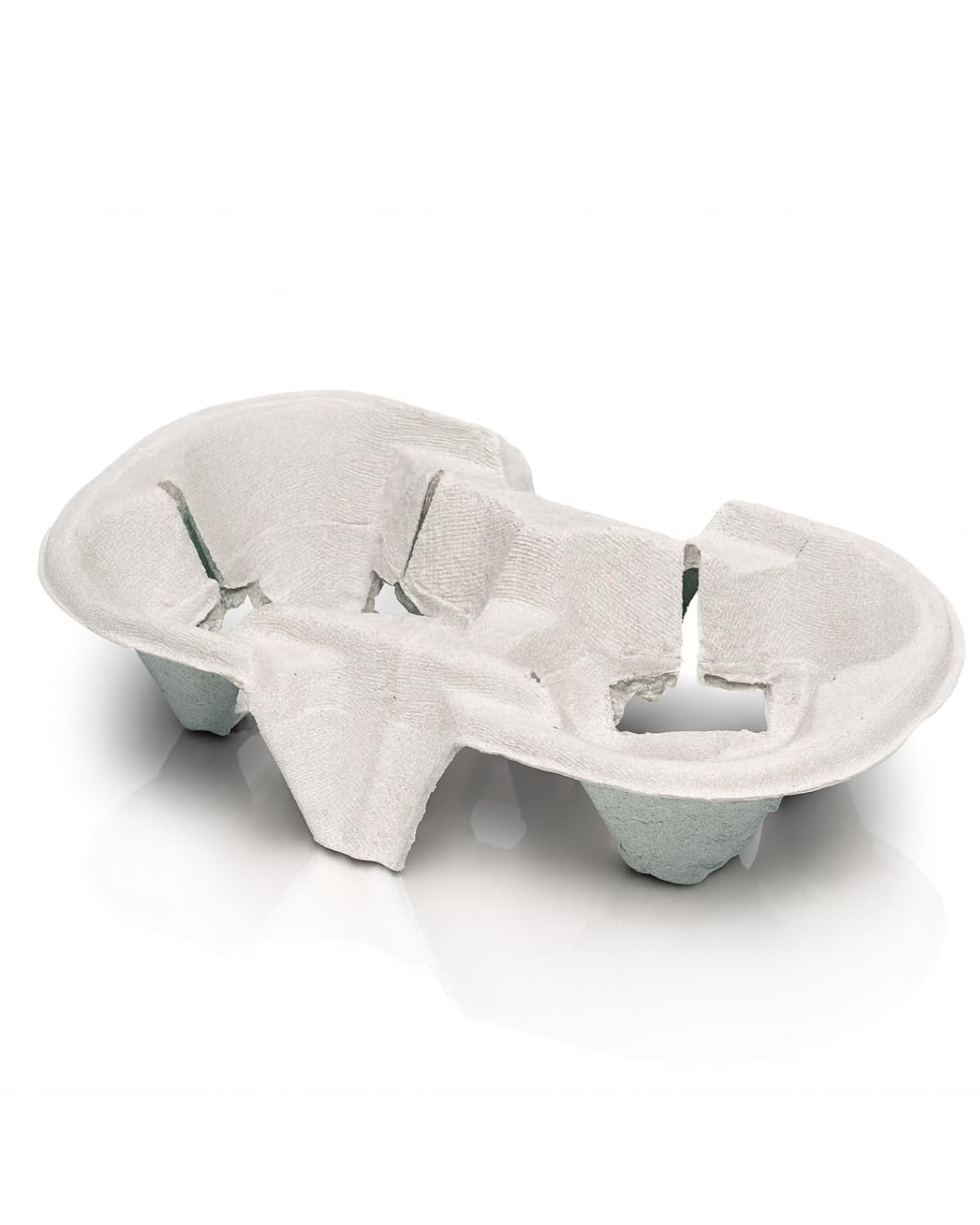 Chinet Becherhalter f 2 Becher 360 Stück | Für 2 Coffee-to-go-Becher, kompostierbar, aus Holzschliff & extra stabil