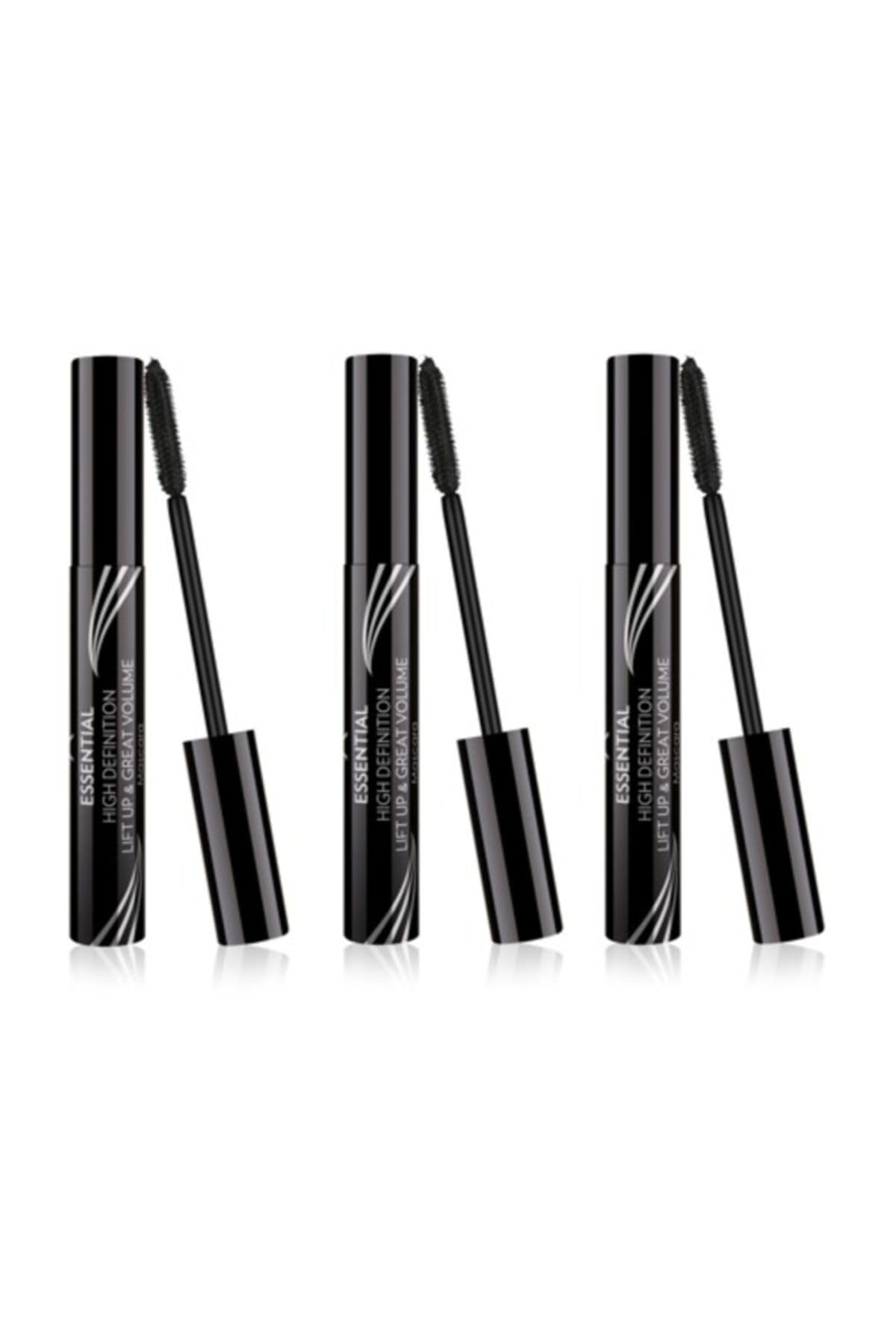 Golden Rose Hacim Etkili Siyah Maskara - Essential High Definition&liftup&great Volume Mascara X 3 A