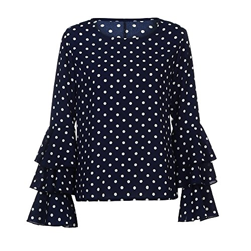 Anmain Top da Donna Camicia a Pois Ampia Camicetta...