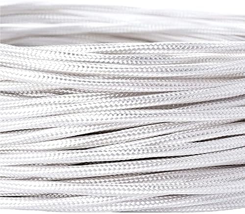 Kabel tekstylny do lamp, 1 m, czarny, 3-żyłowy (3 x 0,75 mm²) - kabel zasilający z tworzywa sztucznego z przewodem uziemiającym, powlekany tkaniną