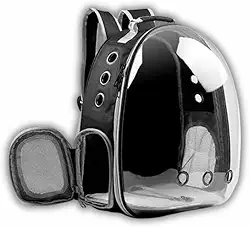 Mochila de Transporte para Pet com Visão Panorâmica, Ventilação Total e Alças Acolchoadas