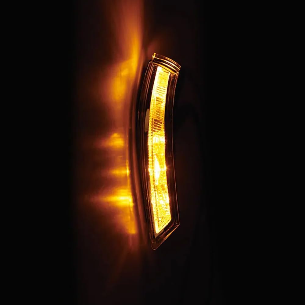 Car Rearview Mirror Side Marker Light, Rear View LED Side Mirror Turn Signal Amber Lamps, Compatible with Cadillac ATS 2014-2016 - Right Passenger Side