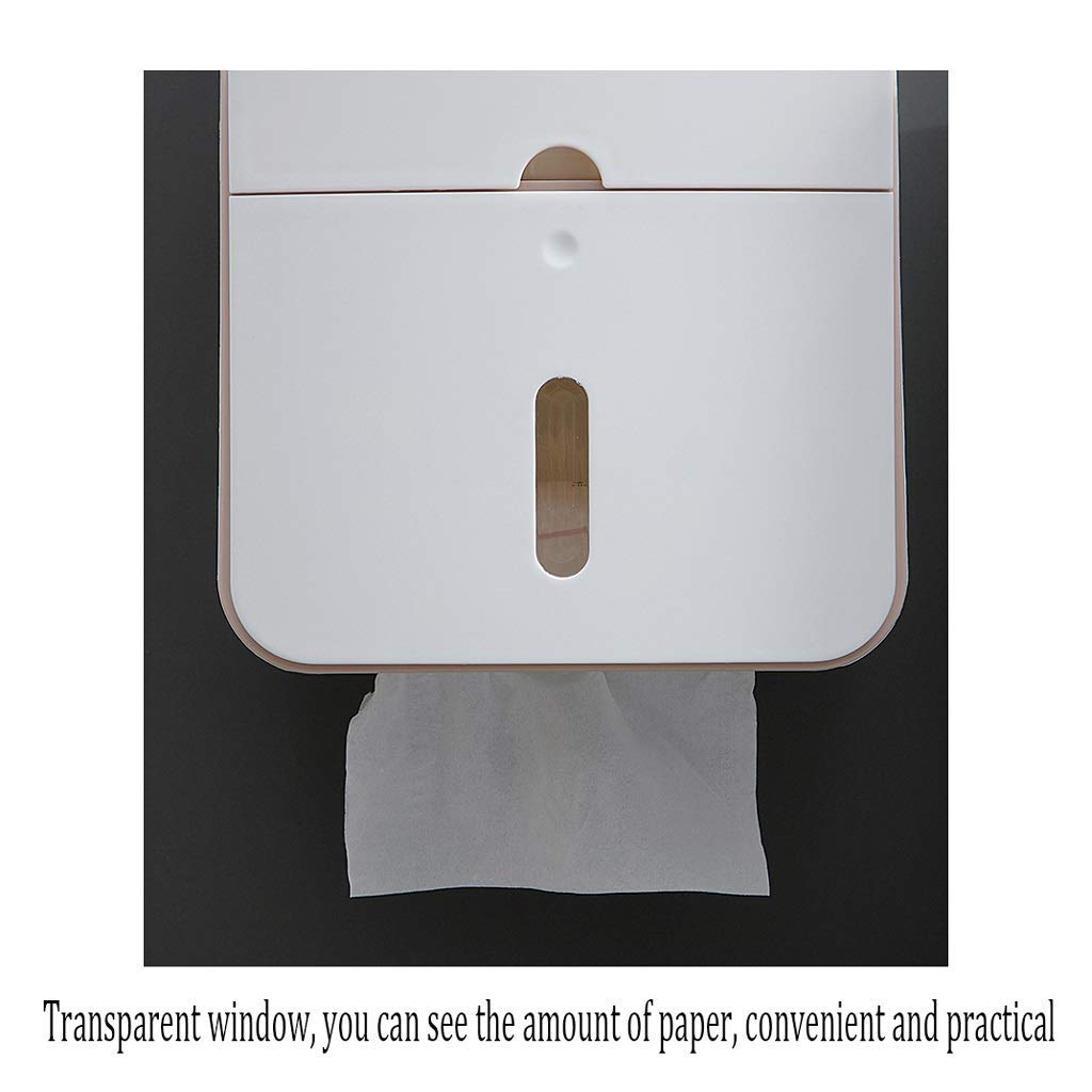 Tapas de Toallas de Papel Titular de Tejido Impermeable a Prueba de Agua Caja de Papel Higiénico Caja de Papel Higiénico Papel Higiénico Papel Higiénico Bandeja de Cajón Durable/Pink