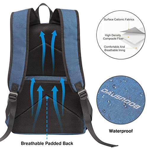Backpack Cooler, 42 Cans Lightweight Insulated Cooler Backpack Leak-Proof Double Deck Cooler Bag For Men Women Picnic Fishing Hiking Camping Park Beach Lunch Backpack (Blue) #TOP4