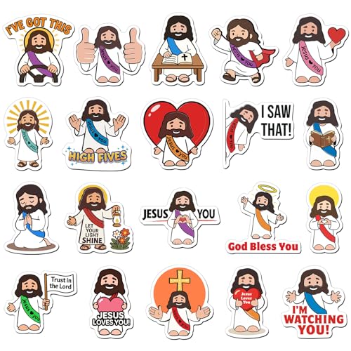 Imanes decorativos Jesús multicolor 20 piezas