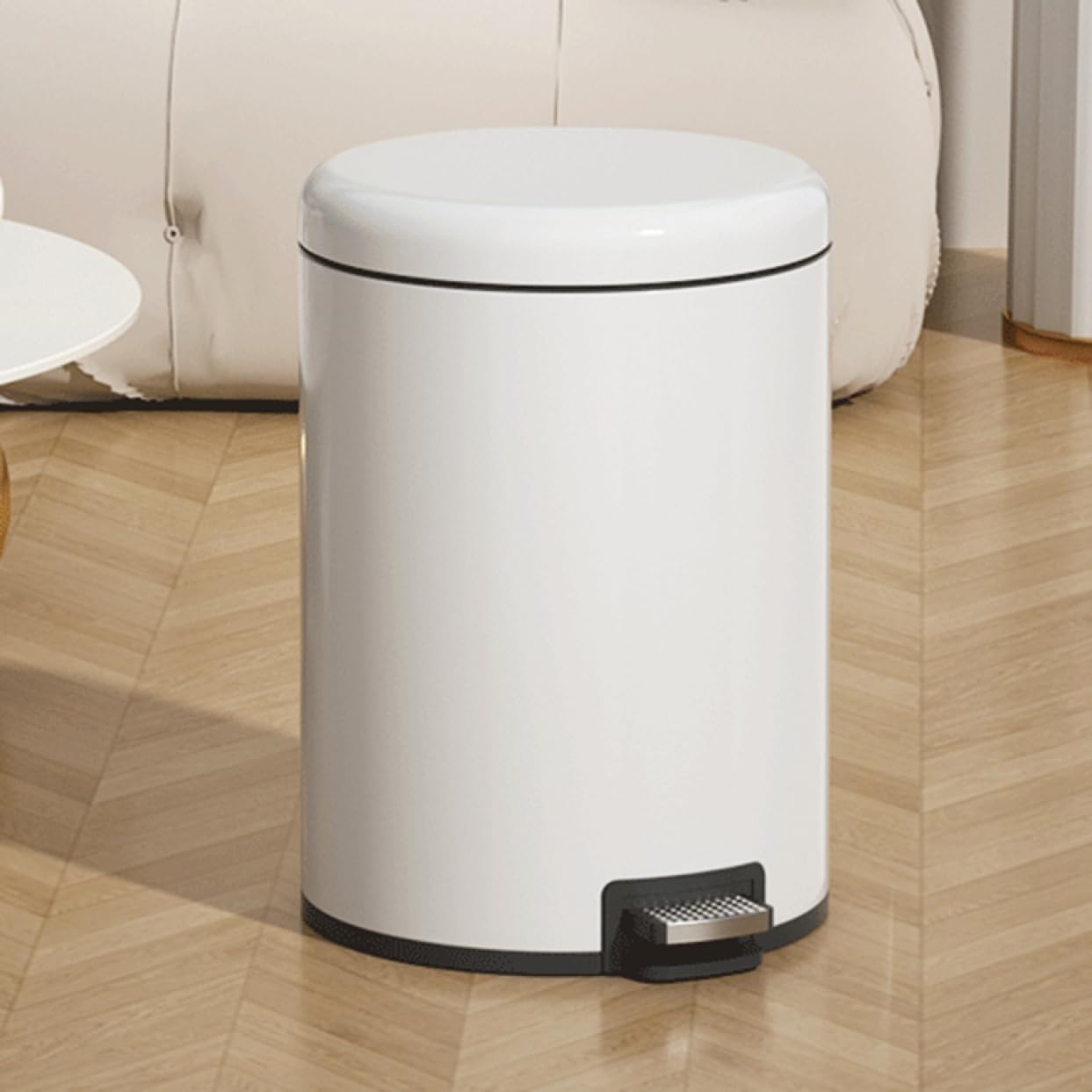 Amazon｜DB3NK ごみ箱 6L ペダル ペダル式 インテリア ホワイト