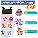 Cute Cartoon Dragon Stickers for Kids,50PCS Cool Magic Dragon Waterproof Vinyl Cute Cartoon Stickers for Water Bottles,Laptop,DIY Decoration,Scrapbook,Skateboard,Phone Case