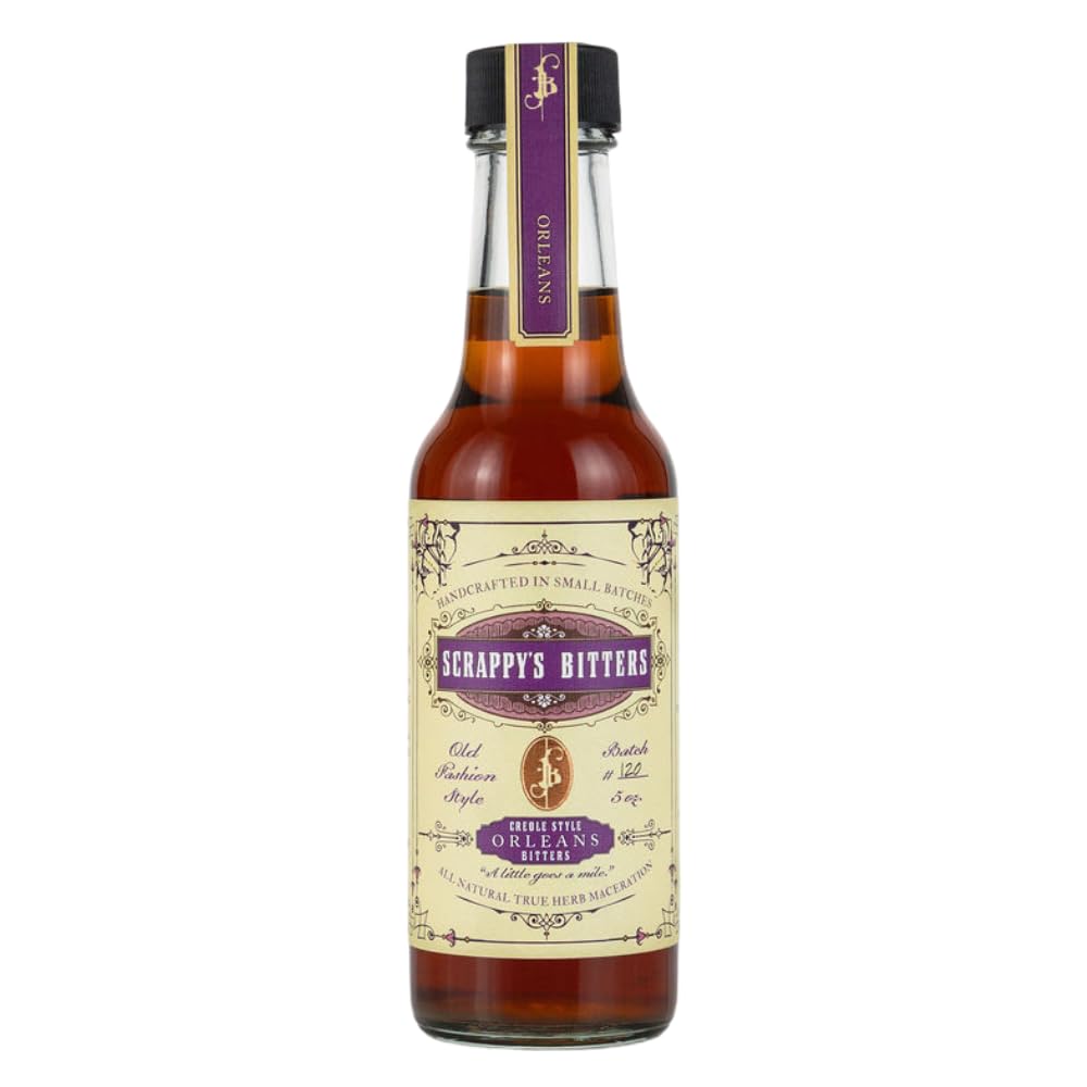 Scrappy's Bitters - Orleans, 5 Oz - Organic Ingredients, Finest Herbs & Zests, No Extracts, Artificial Flavors, Chemicals or Dyes. Made in The USA!