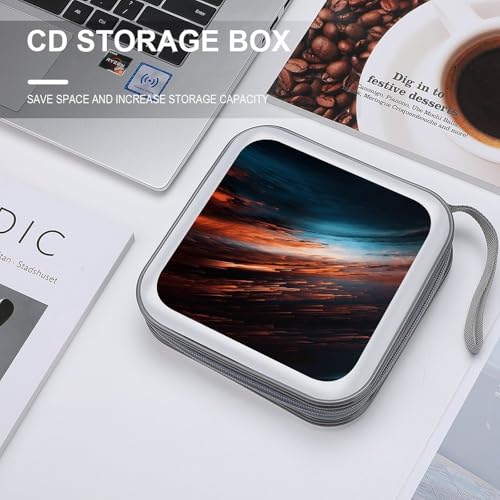 Étui à CD rigide pour 40 DVD avec motif abstrait coloré - 5