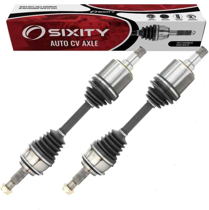 Sixity Auto 2 pc Front CV Axle Kit compatible with Toyota Tacoma 2005-2020 - Pair Left Right Driver Passenger Complete Axle Shaft Assembly