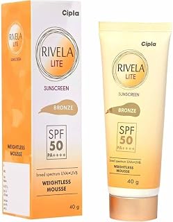 NEW LITE SUNSCREEN BRONZE SPF 50-40gm-(Pack of 1)-(O) Price In India