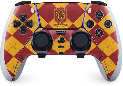 Skinit Decal Gaming Skin Compatible with PS5 DualSense Edge Pro Controller - Officially Licensed Wizarding Worlds Harry Potter Gryffindor Huse Crest Design