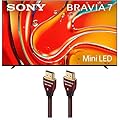 Sony K75XR70 75 Inch 4K Bravia LCD Mini LED Full Array HDR Google TV with an AudioQuest Cinnamon 48 2.25M 8K-10K 48Gbps HDMI Digital Cable - 7.5ft (2024)
