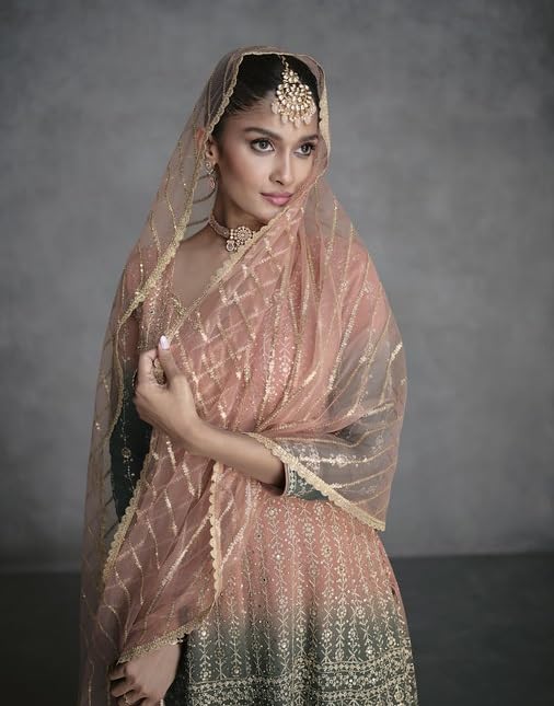 Indian Pakistani Ready to Wear Wedding Wear Palazzo Style Salwar Suit for Women4