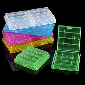 Transparante batterijhouder Opbergdoos Batterijhouder Plastic batterijhouder Houder opbergdoos Hard plastic koffer…
