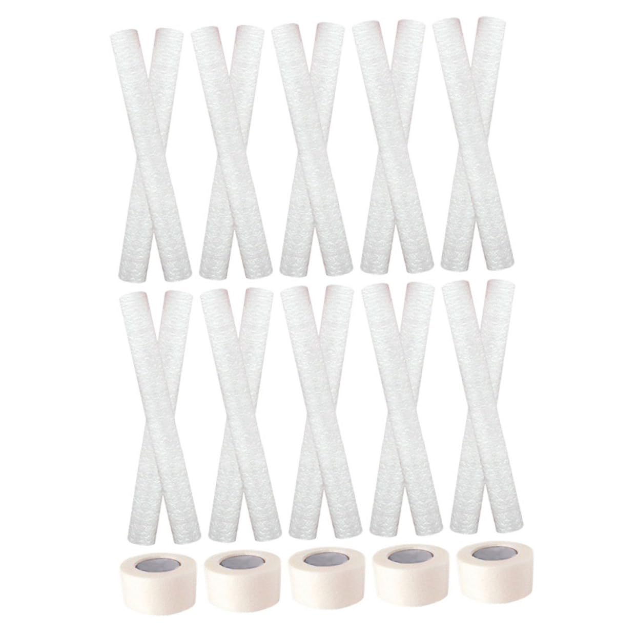Support d'oreille pour chien avec tiges en mousse souple et ruban adhésif de 2,5 cm