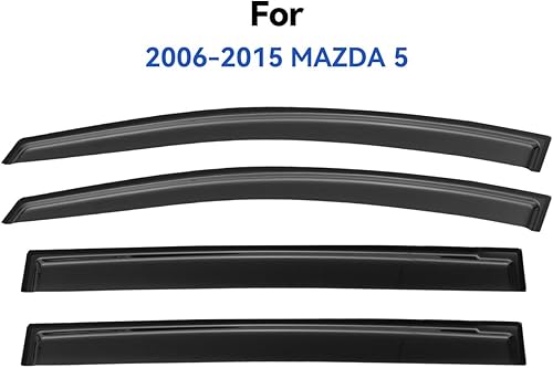 Miniatura 937 de Visores protectores de lluvia para ventana, deflectores de viento de canal exterior