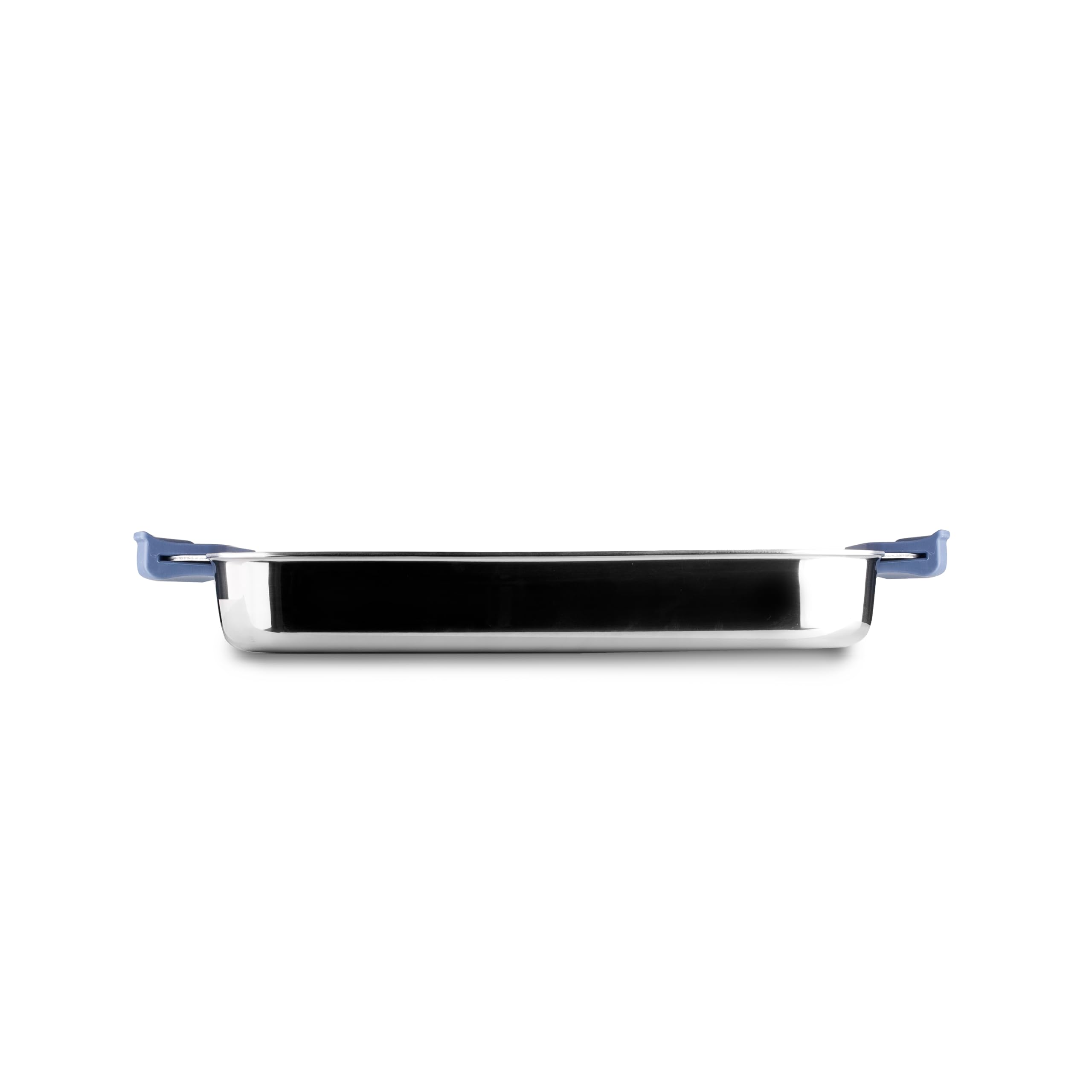 IBILI - Rustidera 5Ply Element 34X26X4,5 Cm, sin antiadherente, 5 capas, Apto para induccion, Apto para horno, Asas desmontables de silicona
