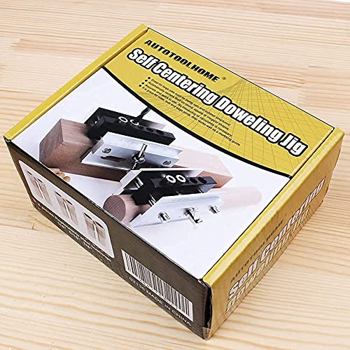 Autotoolhome Self Centering Doweling Jig Step Drill Guide Bushings Set Wood Dowel Jig Woodworking Joints Tools #TOP7