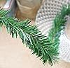 24 Pcs Garland Ties Artificial Pine Needles Christmas Tree Branches Wired Faux Greenery Stems 12inx1.6in in Green for Christmas Decoration Craft Gift Wrapping #2