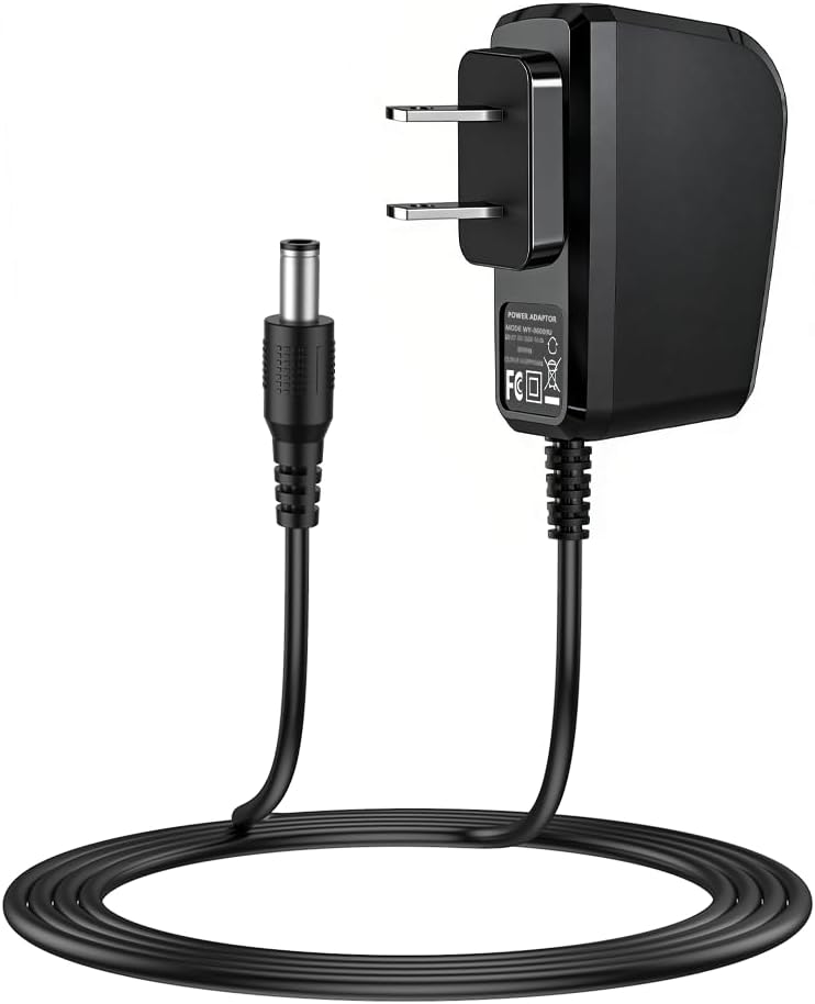 9V DC Power Adapter Compatible with CasioTone Casio Keyboard Piano AD-5 WK-110 WK-200 LK-43 LK-100 CTK-2100 CTK-496 CTK-710 CTK-700 CT-360 CTK-573 CTK-611 AD-5MU / AD-5MR Replacement Charger