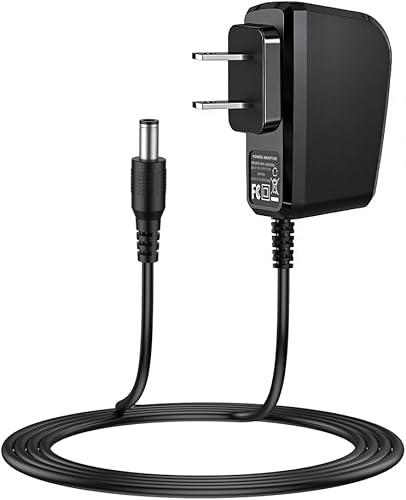 LIANSUM Adaptador de corriente de 9 V CC compatible con CasioTone Casio Keyboard Piano AD-5 WK-110 WK-200 LK-43 LK-100 CTK-2100 CTK-496 CTK-710