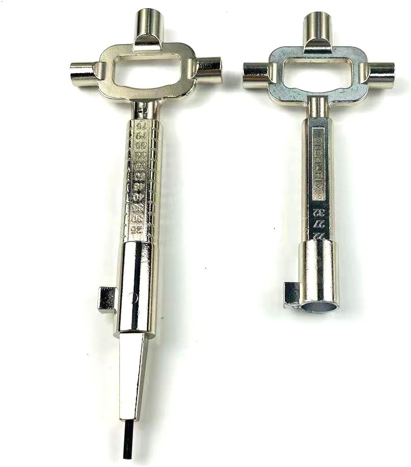 TPM Go Lock Cylinder Gauge Cam,Construction Master Key Measuring Tools, Building Keys,Locksmith Pick Key (2pcs Set)