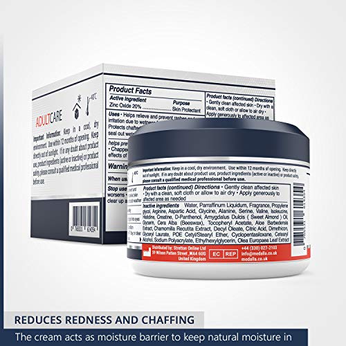 Drench! Medical Adult Rash Cream - Fast Relief from Sweat Rash, Heat Rash & Adult Diaper Rash (Incontinence Cream) - Thick Moisturizing Barrier Cream. Zinc Oxide to Reduce Redness & Irritation (350g)