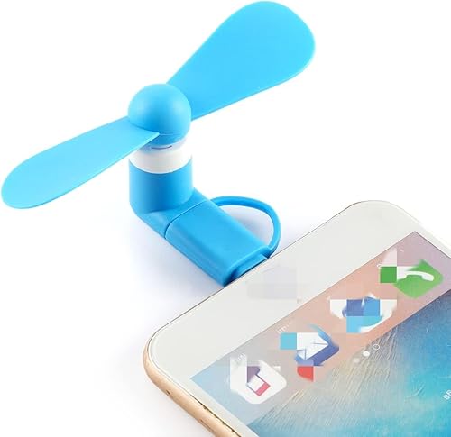 Miniatura 4 de Mini ventilador de teléfono celular, 6 paquetes de ventiladores 2 en 1 para teléfonos móviles compatibles con iPhoneiPadAndroid SmartphoneTablet