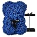 NWSX Orso Rosa - Orsacchiotto Rosa su Ogni Orso Rosa - Orso Floreale Perfetto per l'anniversario, Madri - Confezione Regalo Trasparente Inclusa! Alto 10 Pollici - Oltre 300+ Fiori (10in, Royal Blue)