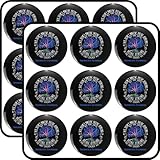 Perfect Size: Each sticker measures 2 inches—ideal for scrapbooks, planners, cards, envelopes, water bottles, laptops, phones, computers and more Value Pack: Includes 18 round awareness stickers across 2 sheets for multiple projects. Vibrant Designs:...