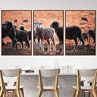 3 Piece Framed Canvas Wall Art Fun Animals Canvas Prints Home Artwork Decoration for Living Room,Bedroom - 16